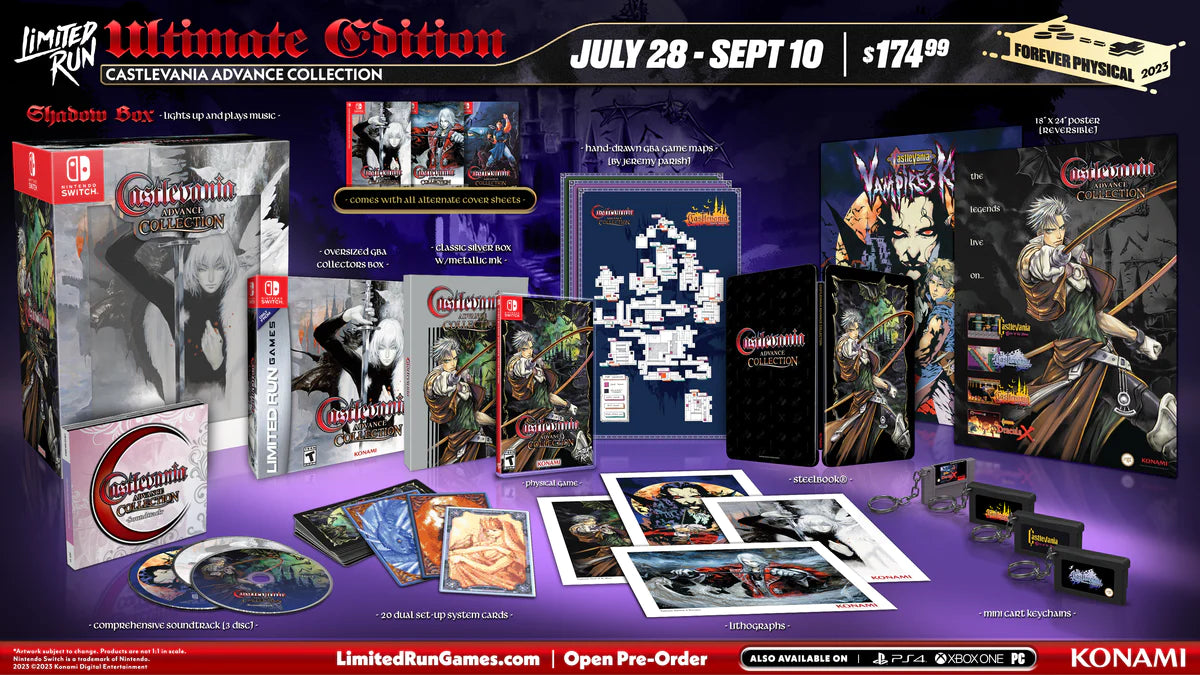 SWITCH LIMITED RUN #198: CASTLEVANIA ADVANCE COLLECTION ULTIMATE SWITCH LIMITED RUN #198: CASTLEVANIA ADVANCE COLLECTION ULTIMATE