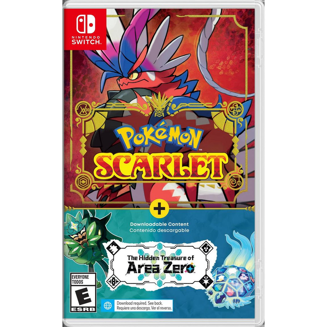 Pokemon Scarlet and The Hidden Treasure of Area Zero DLC Bundle - Nintendo Switch