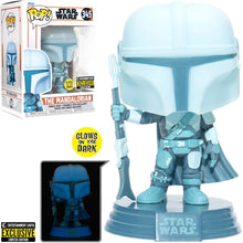 Load image into Gallery viewer, Star Wars: The Mandalorian Hologram Glow-in-the-Dark Pop! Vinyl Figure - Entertainment Earth Exclusive
