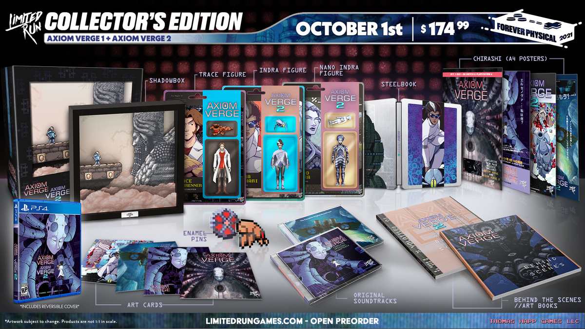 Limited Run #430: Axiom Verge 1 & 2 Double Pack Collector's
