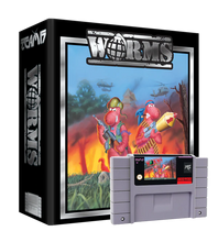 Load image into Gallery viewer, WORMS COLLECTOR'S EDITION (Gray or Peach) - SNES