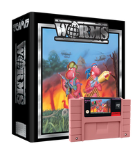 Load image into Gallery viewer, WORMS COLLECTOR'S EDITION (Gray or Peach) - SNES