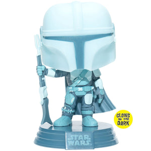 Star Wars: The Mandalorian Hologram Glow-in-the-Dark Pop! Vinyl Figure - Entertainment Earth Exclusive