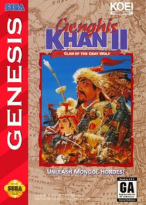 Genghis Khan II Clan of the Gray Wolf - Sega Genesis