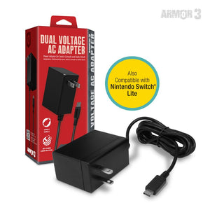 Dual Voltage AC Adapter For Nintendo Switch / Nintendo Switch Lite Console And Dock