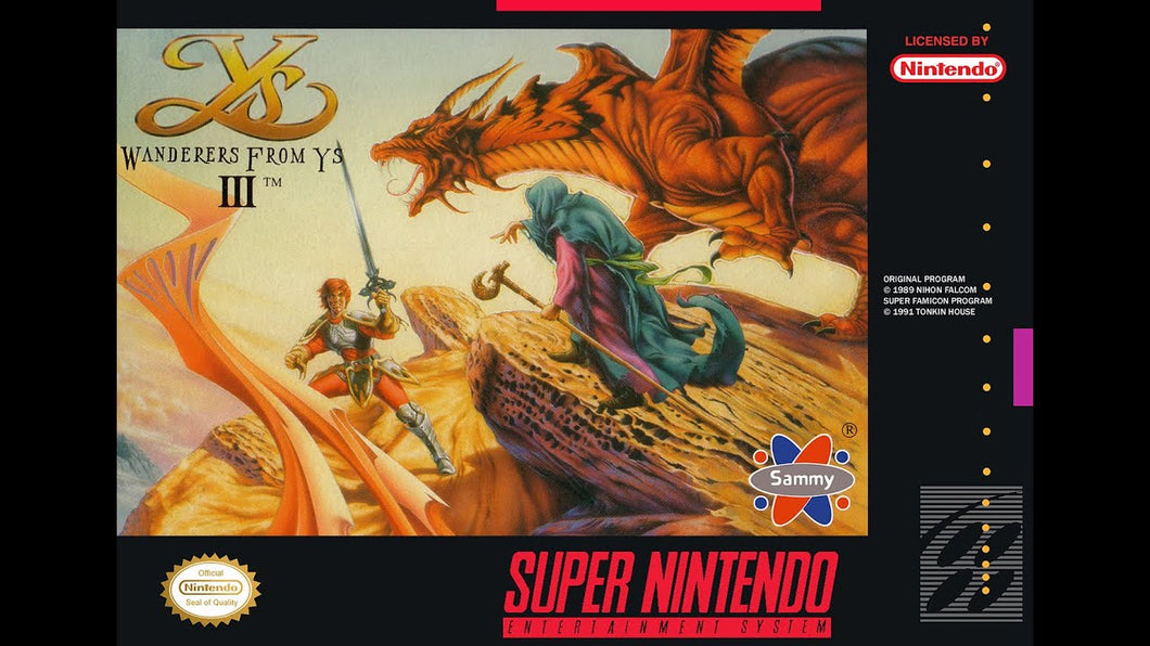 Wanderers From Ys III - SNES