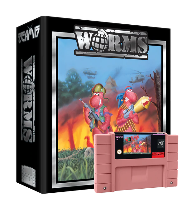 WORMS COLLECTOR'S EDITION (Gray or Peach)  - SNES