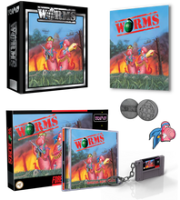 Load image into Gallery viewer, WORMS COLLECTOR&#39;S EDITION (Gray or Peach)  - SNES
